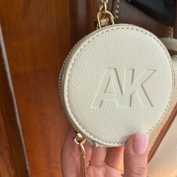 Anne Klein Small Leather Crossbody Convertible Handbag - Picture 4 of 6